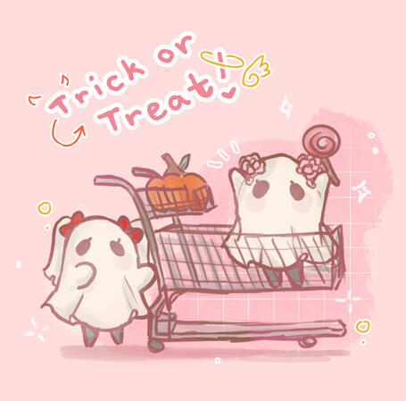 Me and Mocchizuu halloween